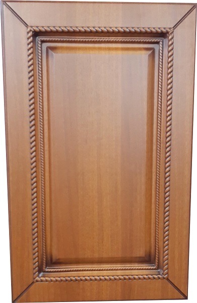 Декоративный модинг из гибкого ПВХ SY 66 на мебельном фасаде - пример использования.