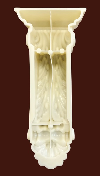 Декоративный кронштейн из пластика SY 18020 вид сзади.