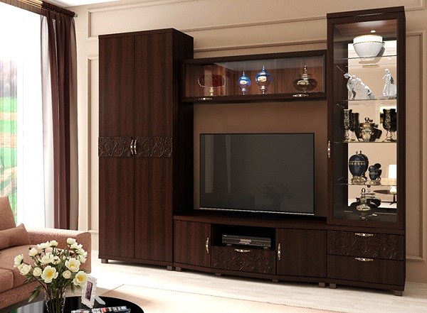 Мебель с кромкой пвх 1,8*22 мм BR208 - пример использования. Цвет дуб бардолино.