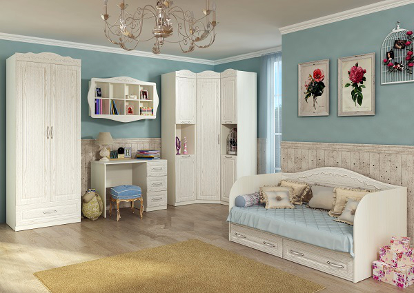 Мебель с кромкой пвх 2*19 мм CL1310 - пример использования. Цвет вудлайн кремовый.