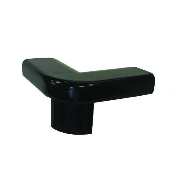 Заглушка черная SY 19070 для рекламного профиля.