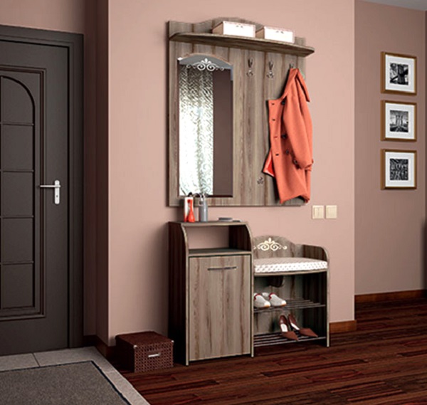 Мебель с кромкой пвх 0,4*19 мм BR610 - пример использования. Цвет таксония шоколад.