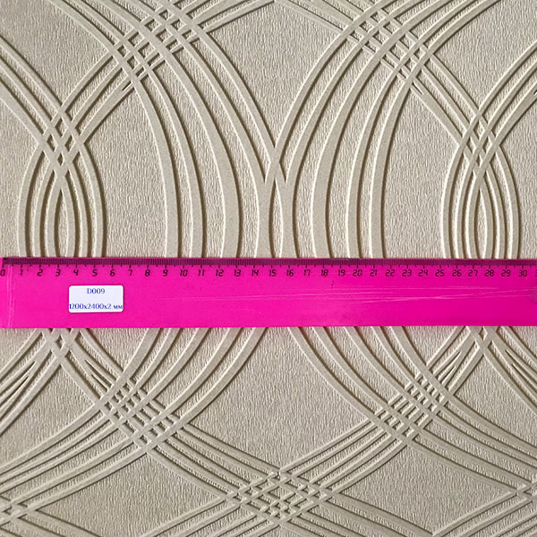 3Д панель D009 гибкая для стен, потолков, дверей и мебели - размер рисунка.