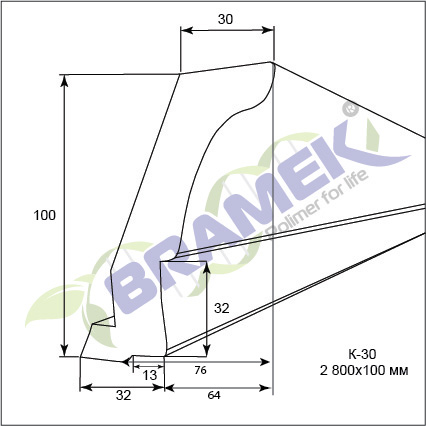 Карниз МДФ К 30