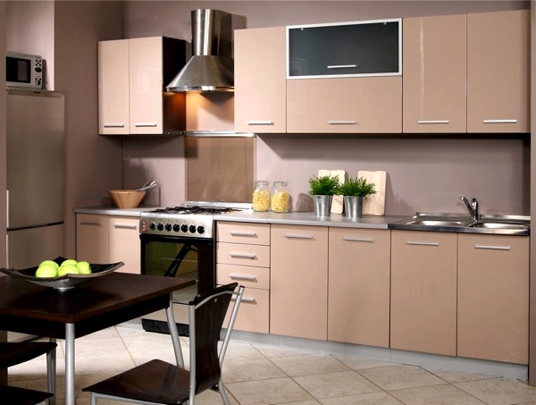 Мебель с кромкой пвх 1,6*26 мм BR931 - пример использования. Цвет латте.