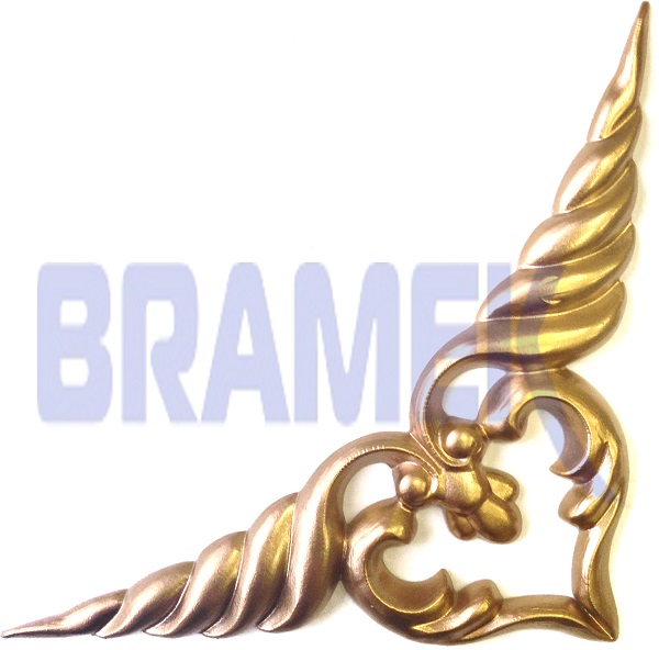 Пример окрашенного углового мебельного декора SY 0536