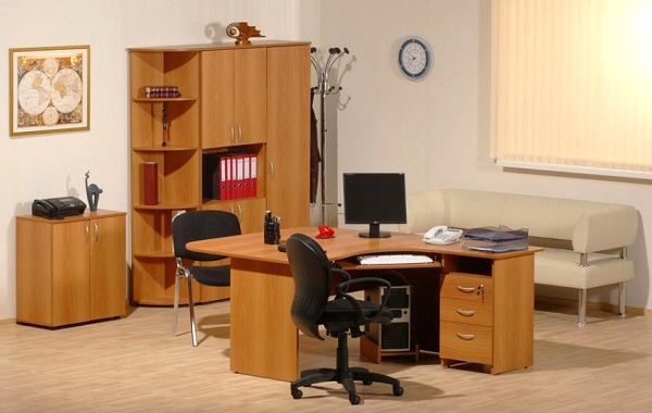 Мебель с накладным кантом пвх U16 BK7302 - пример использования. Цвет миланский орех.