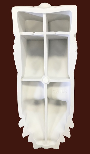 Декоративная капитель из пвх SY 19058 вид сзади.