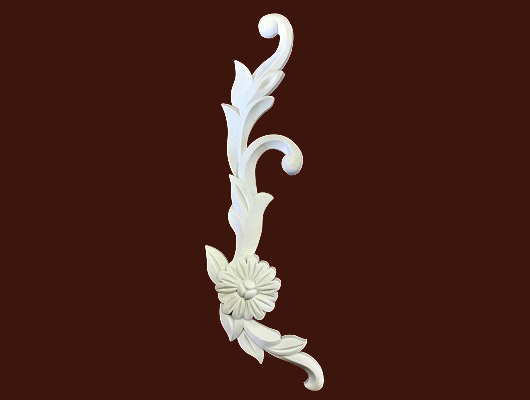 Декоративный вертикальный элемент SY 0950-1 из гибкого ПВХ для фасадов и мебели различного назначения.