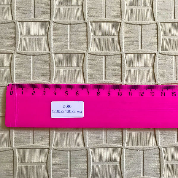 3Д панель D010 гибкая для стен, потолков, дверей и мебели - размер рисунка.