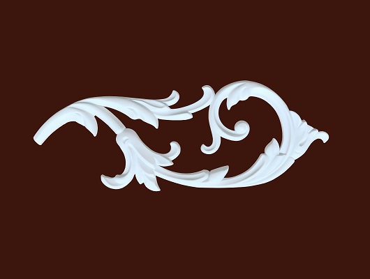 Декоративный элемент SY 0838-1 из гибкого ПВХ для фасадов и мебели различного назначения.