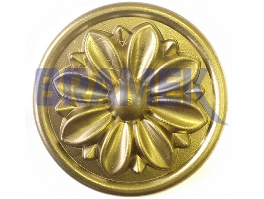 Розетка мебельная из ПВХ SY 0780 с гальваническим покрытием.