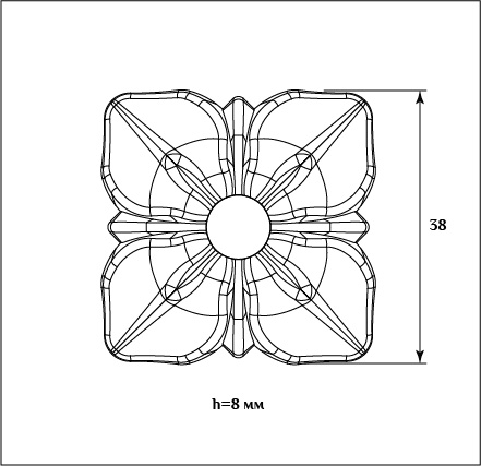 Мебельная розетка SY 8833 схематичное изображение с указанием размеров.
