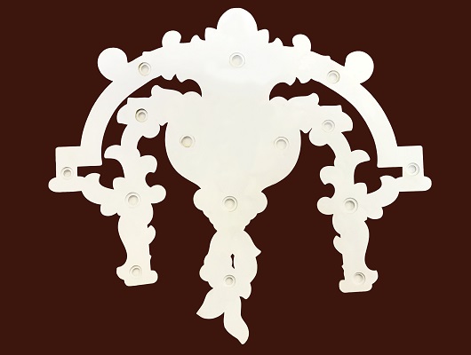 Дверной декор SY 16010 вид сзади.