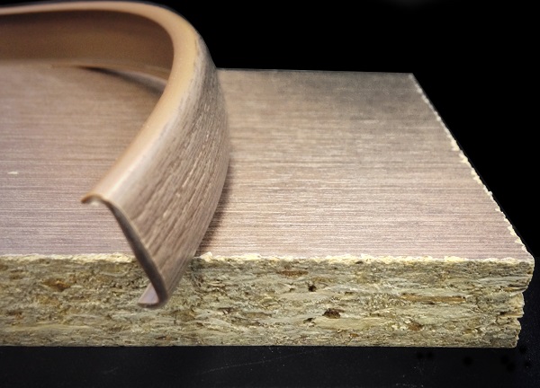 Накладной профиль ПВХ U16 BK3239 с плитой ЛДСП.