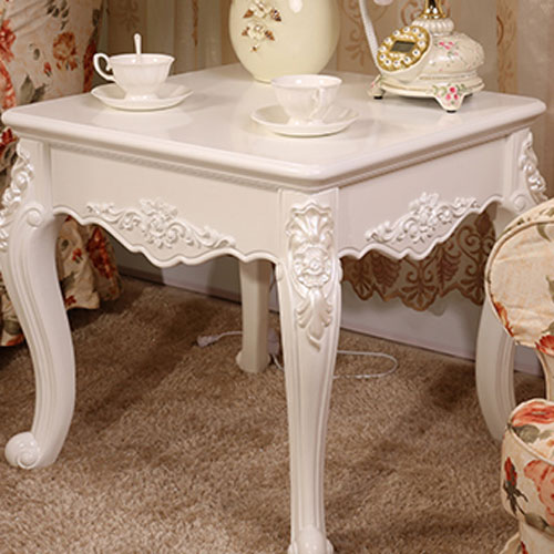 Декоративная опора из ABS-пластика SY 1376 для мебели - пример использования. Кофейный столик с пластиковыми опорами.