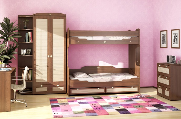 Мебель с врезным кантом пвх 017B BK11A05 - пример использования.