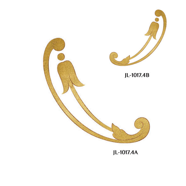 Сочетание переводной декоративной наклейки для мебели JL 1017.4A с наклейкой JL 1017.4B.