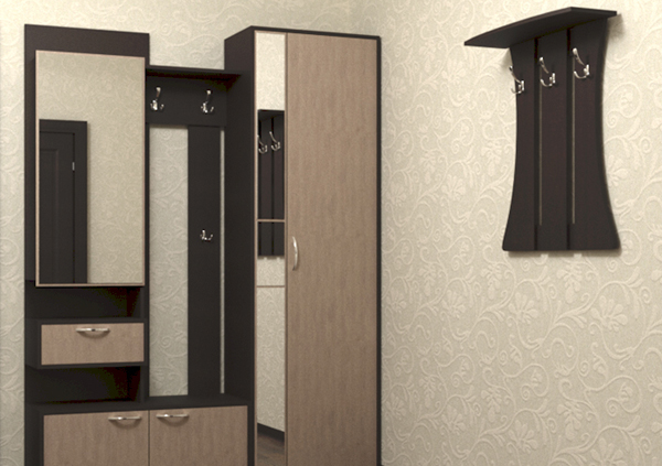 Мебель с кромкой пвх 0,8*54 мм BR252 - пример использования. Цвет венге линум.