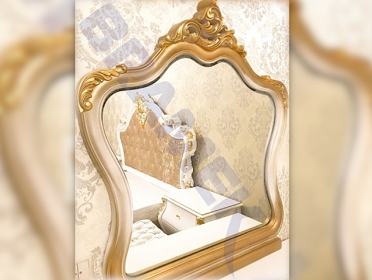 Декоративная рама SY 55005 для зеркала - пример использования. Зеркало для консольного столика.