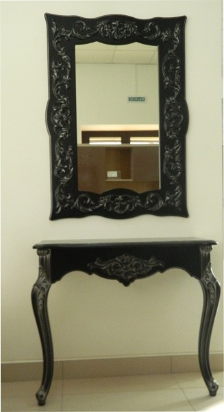 Декоративный элемент SY 0838-1 на мебели - пример использования. Декорирование зеркала.