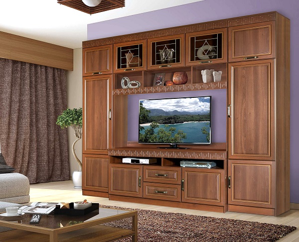 Мебель с кромкой пвх 1,8*42 мм BR401 - пример использования. Цвет орех пегасо.