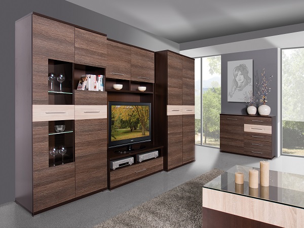 Мебель с кромкой пвх 0,4*25 мм CL1330 - пример использования. Цвет венге конго.