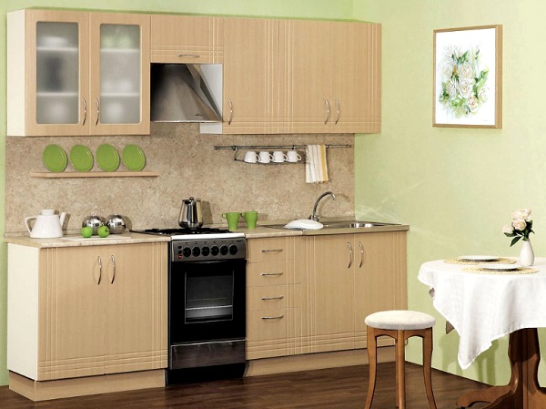 Мебель с кромкой пвх 1,8*22 мм BR101 - пример использования. Цвет лен.