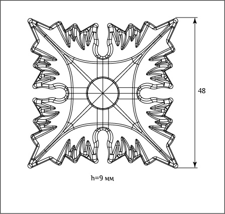 Мебельная розетка SY 12222 схематичное изображение с указанием размеров.