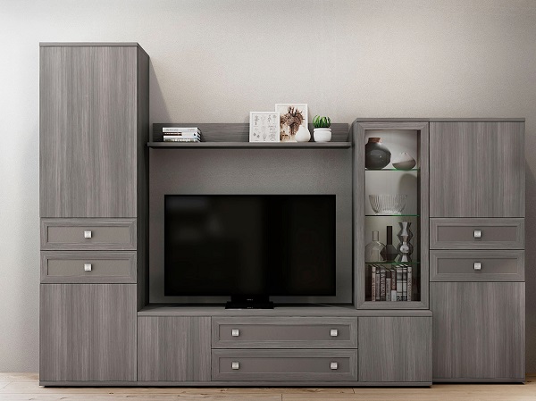 Мебель с кромкой пвх 1,8*50 мм BR607 - пример использования. Цвет лиственница темная.