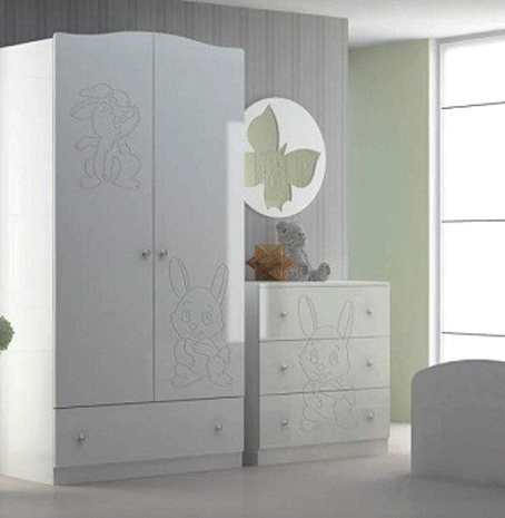 Мебель с кромкой пвх 0,4*19 мм PV2250 - пример использования. Цвет белый.