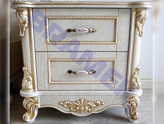 Декоративный элемент с внутренним радиусом SY 09168 для мебели - пример пилястры. 