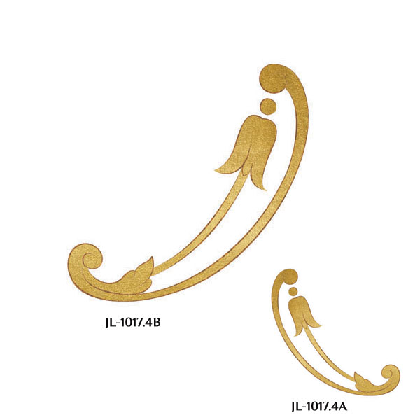 Сочетание переводной декоративной наклейки для мебели JL 1017.4B с наклейкой JL 1017.4A.