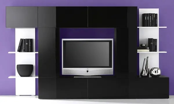 Мебель с кромкой пвх 0,4*55 мм PV2404-911 - пример использования. Цвет черный.