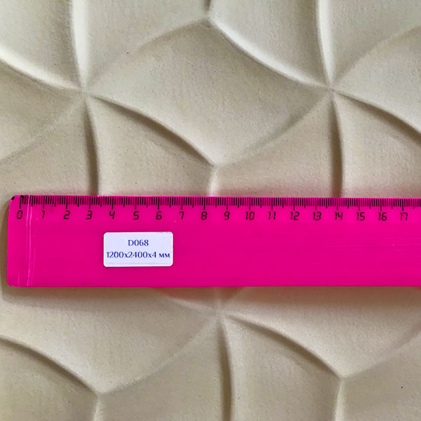 3Д панель D 068 гибкая для стен, потолков, дверей и мебели - размер рисунка