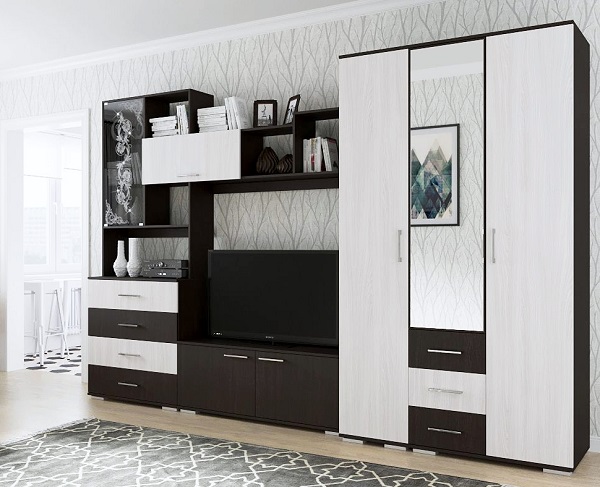 Мебель с кромкой пвх 1*44 мм BR613 - пример использования. Цвет ясень анкор белый.