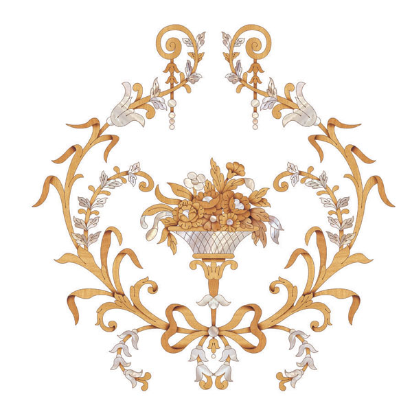 Переводная наклейка JL 934.4 для декорирования мебели.