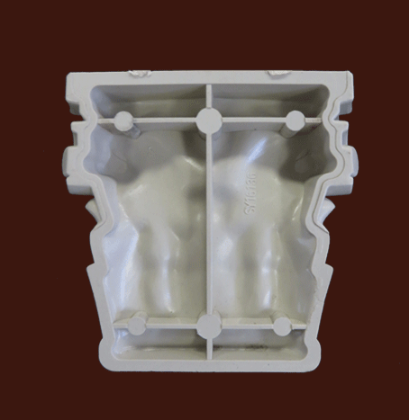 Декоративная капитель из пластика SY 16136 вид сзади.