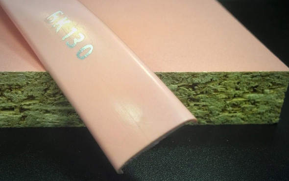 Накладной профиль ПВХ U16 BK130 с плитой ЛДСП.