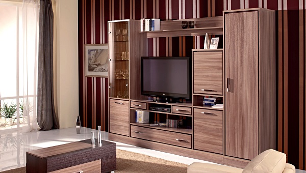 Мебель с кромкой пвх 1*19 мм CL1335 - пример использования. Цвет ясень шимо темный.