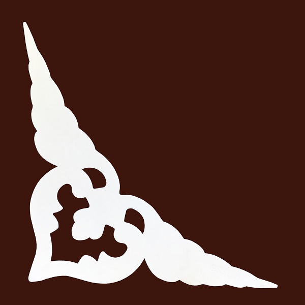 Мебельный угловой декор SY 0536 вид сзади