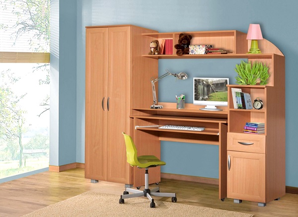 Мебель с кромкой пвх 0,4*19 мм PV5111 - пример использования. Цвет бук бавария темный.