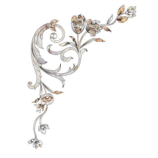 Переводная наклейка JL 853.3A для декорирования мебели.