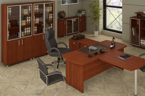 Мебель с кромкой пвх 1*19 мм BR350 - пример использования. Цвет яблоня локарно.