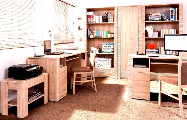 Мебель с кромкой пвх 1,8*22 мм BR606 - пример использования. Цвет сосна ида.