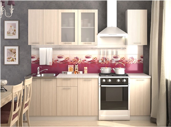 Мебель с кромкой пвх 1,8*42 мм BR603 - пример использования. Цвет дуб сонома светлый.