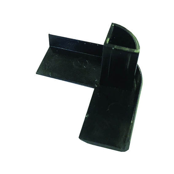 Декоративная заглушка из пластика SY 19070 черного цвета вид сзади.