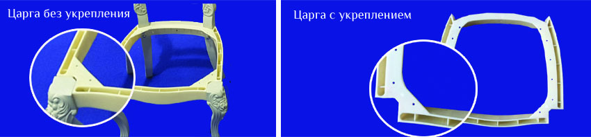 Прочная царга для стула из пластика Прочная царга для стула из пластика
