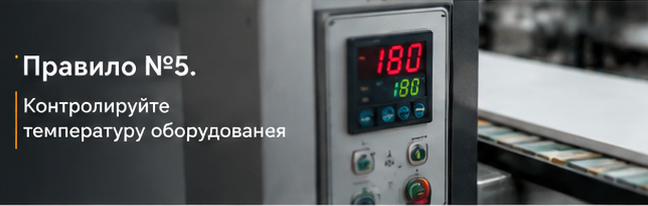 Правило #5. Контролируйте температуру оборудования