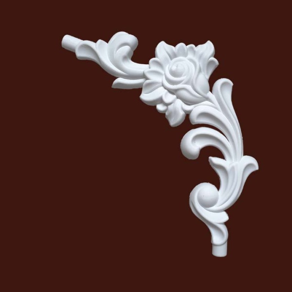 Угловой декоративный элемент SY 88262-2 для фасадов и мебели различного назначения.